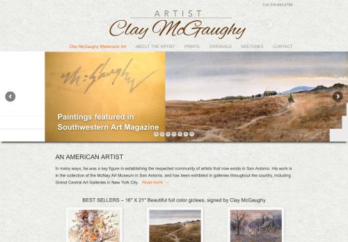 Artist Clay McGaughy